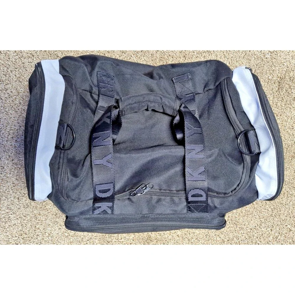 DKNY Black Duffel/Gym Bag - Sports Gym Travel Bag -NWT Gym Black Bag -DKNY Brand